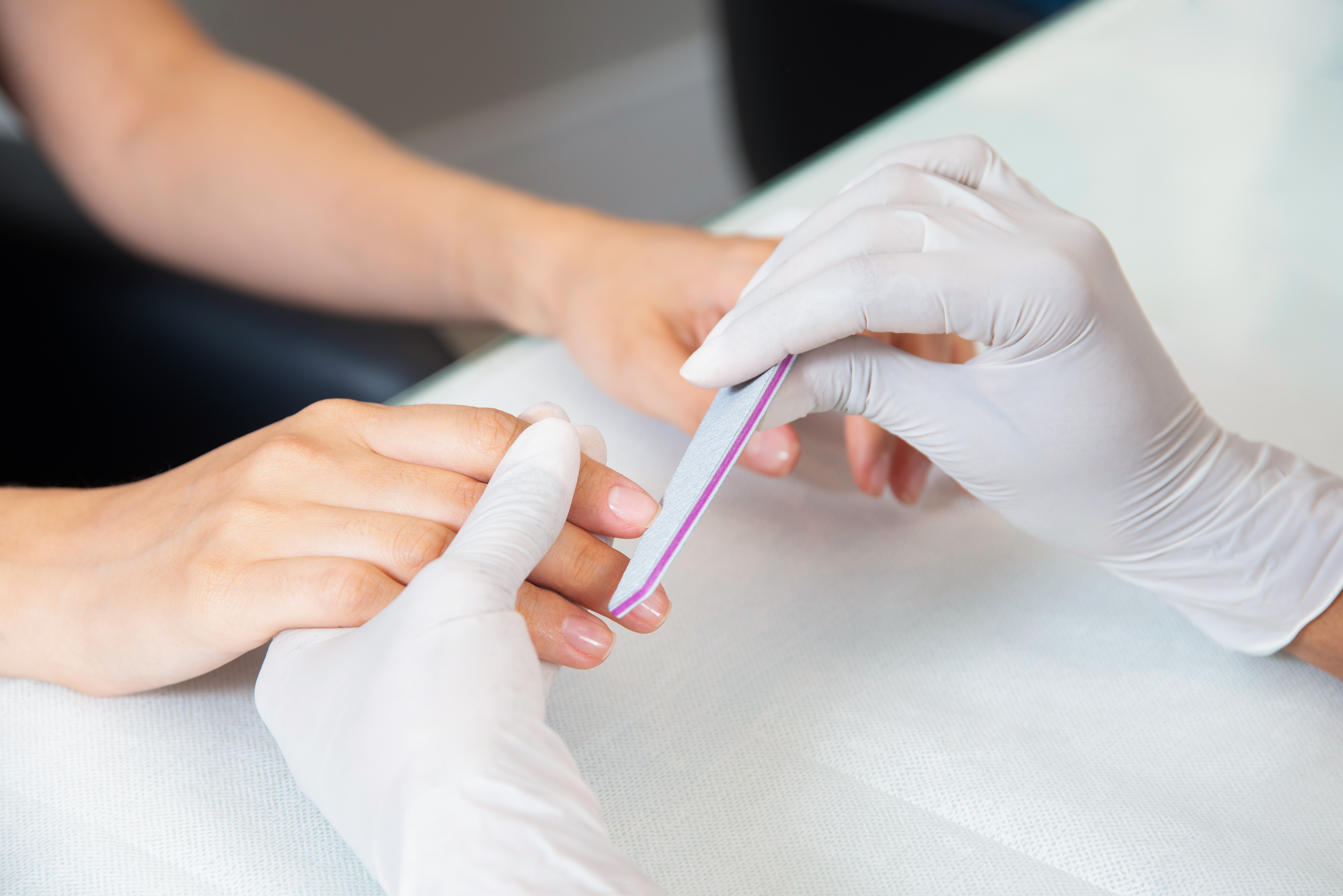 A senior gardening at home